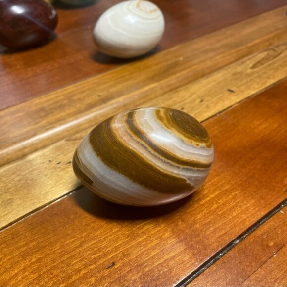 Vintage Marble Alabaster Onyx Home Decor Eggs Hand carved - Picture 15 of 16